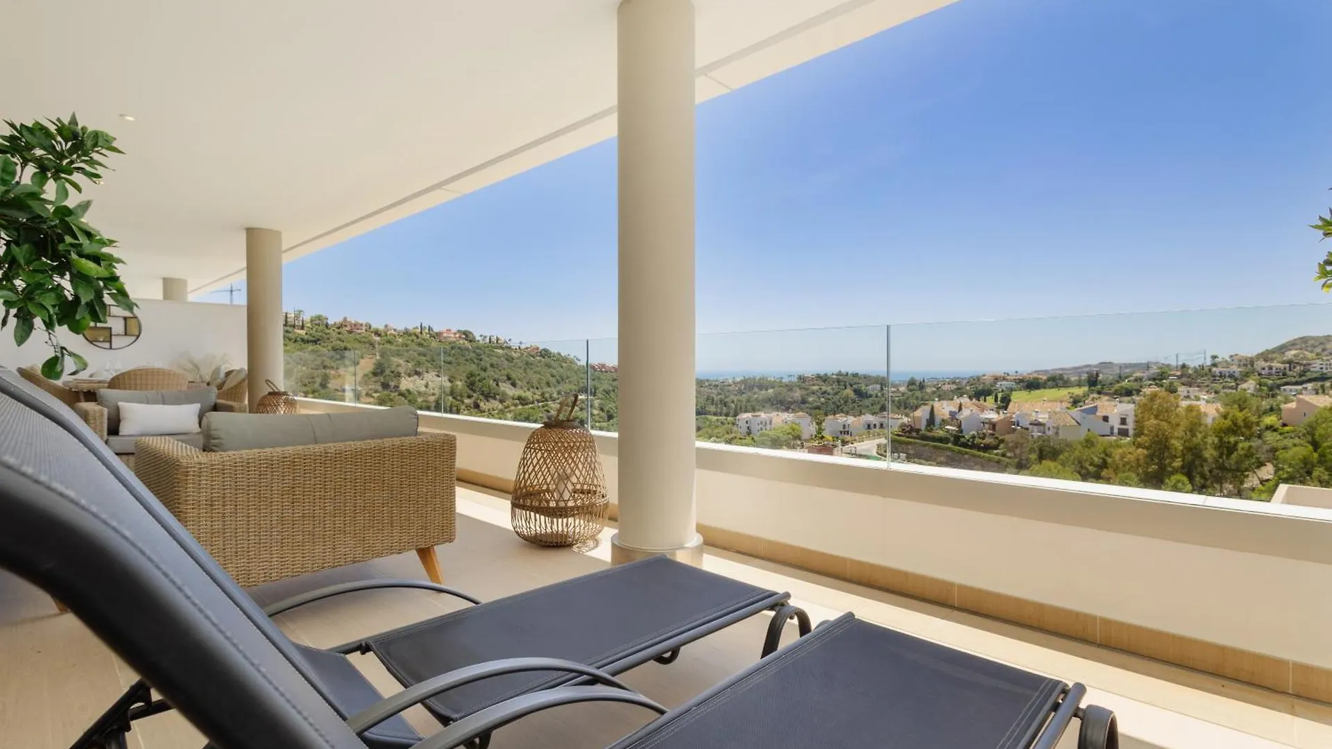 Modern Apartment, With Large Private Terrace, Bbq And Panoramic Sea Views, In Residencial Botanic, Benahavis